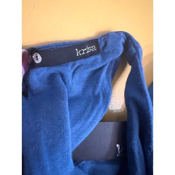 Krisa REVOLVE Mar Blue Halter Tie Waist Racerback Maxi Dress Size Small NWT - Picture 7 of 7